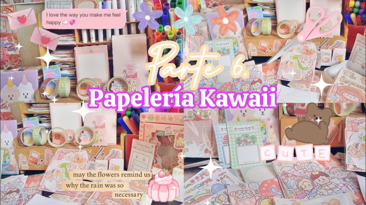 Haz Papelería Kawaii Casera P.t 6 ☁️🎨🧸🤍✨/Decoración de Bujo🧁💗☁️🪩/Plantillas en la descripción 🌞💗✨🧸