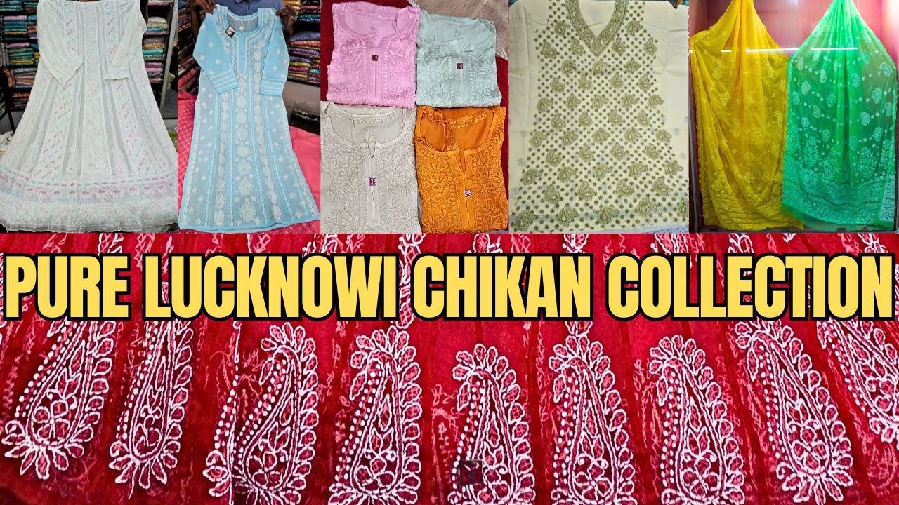 DISCOVER Lucknow's FINEST Chikan Kari embroidery in Aminabad