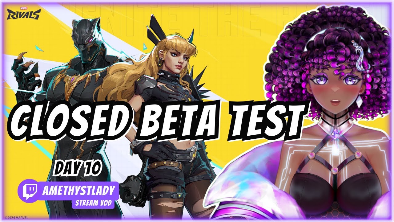 Solo Climbing Ranked! Closed Beta Test Day 10! | Marvel Rivals | AmethystLady