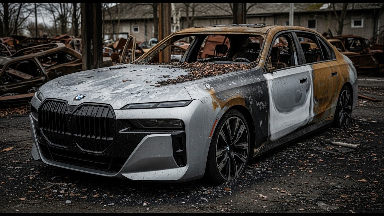 ASMR Car Restoration! Full Restoration 2022 BMW i7 from Burnt → Looking New
