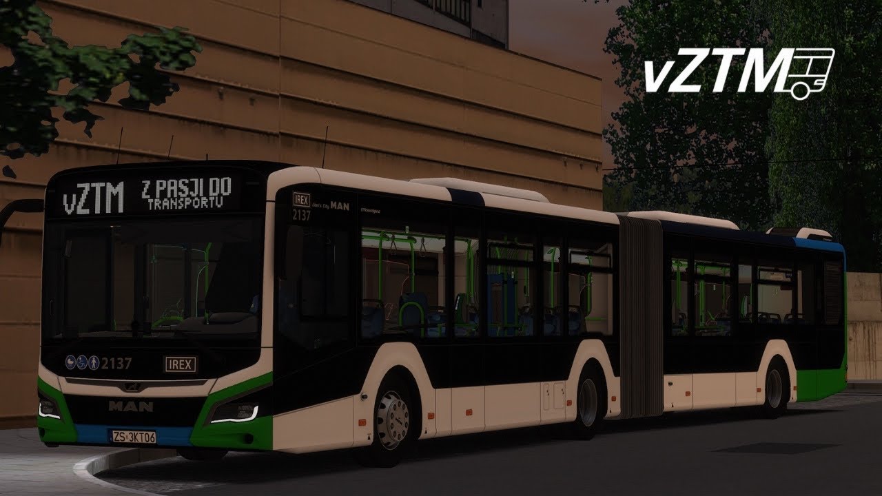 [OMSI 2] Linia 59 Plac Rodła - Wiszesława (#2137 MAN NG330 Lion's City 18m Efficient Hybrid) - vZTM