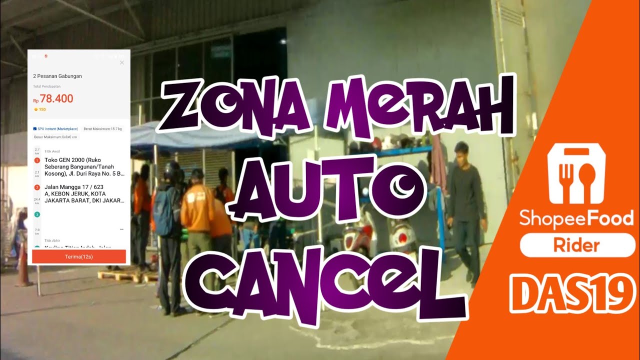 spx instan zona merah auto cancel shopee food driver