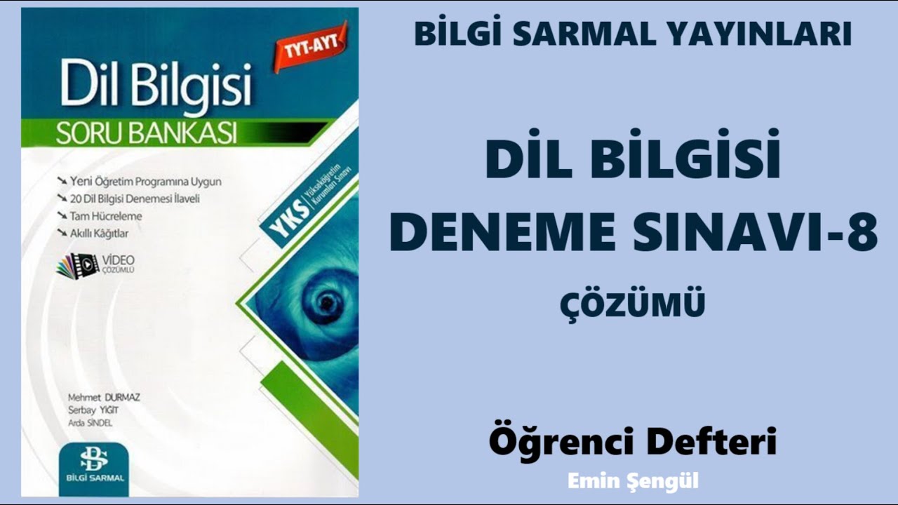 BİLGİ SARMAL DİL BİLGİSİ DENEMESİ-8