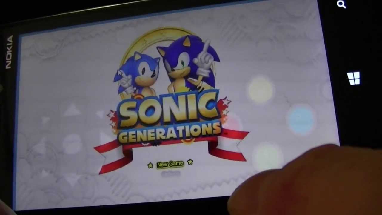 Sonic Generations on Windows Phone 8