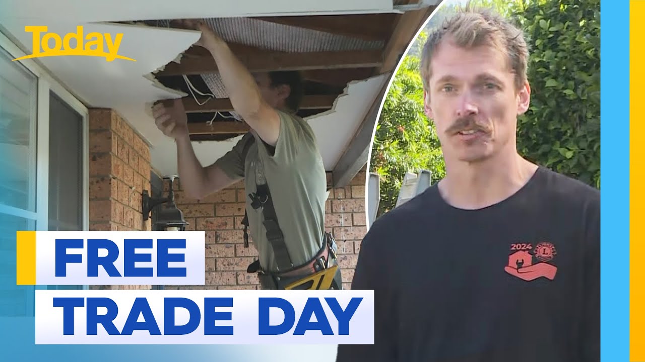 Tradies volunteer their skills for those in need | Today Show Australia