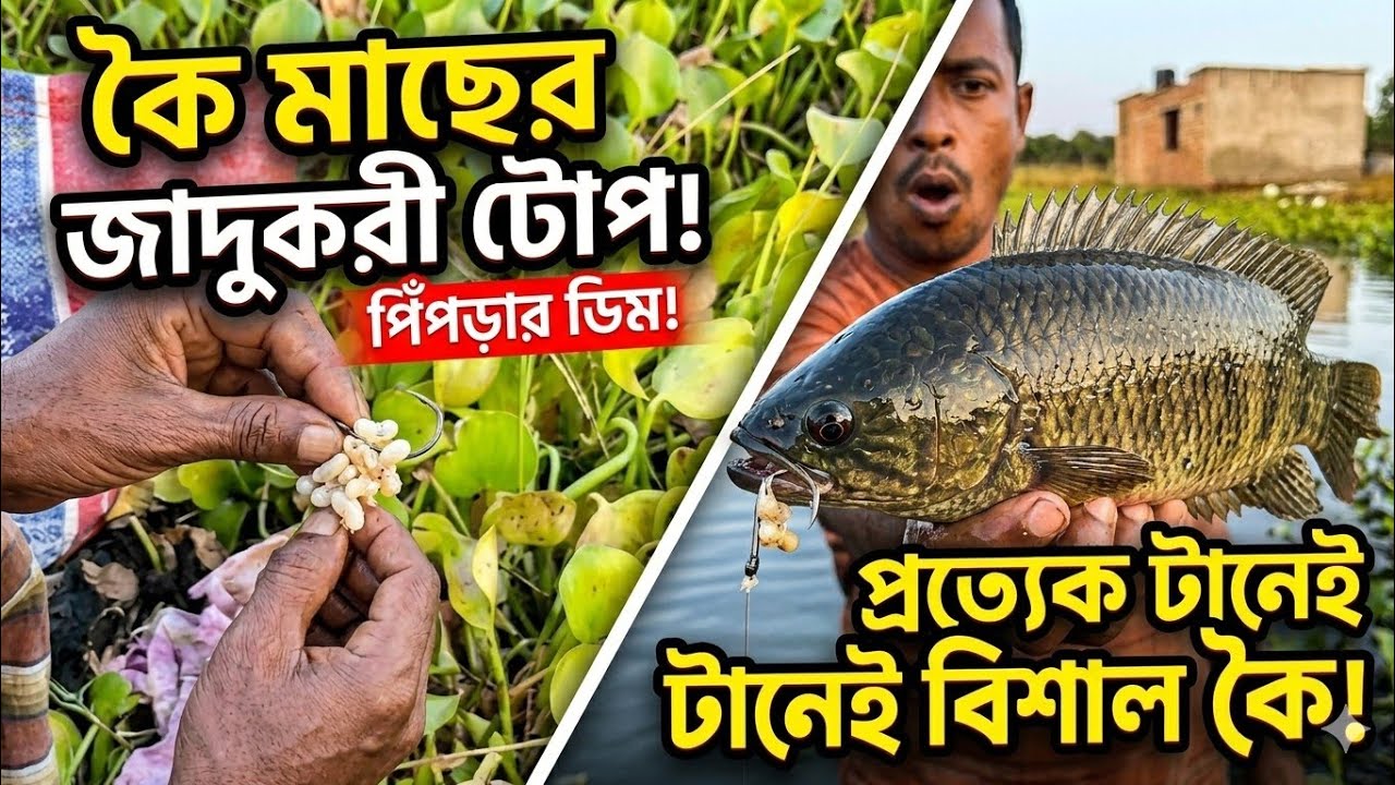 পিঁপড়ার ডিম দিয়ে কৈ মাছ ধরা!!Koi fishing with ant eggs