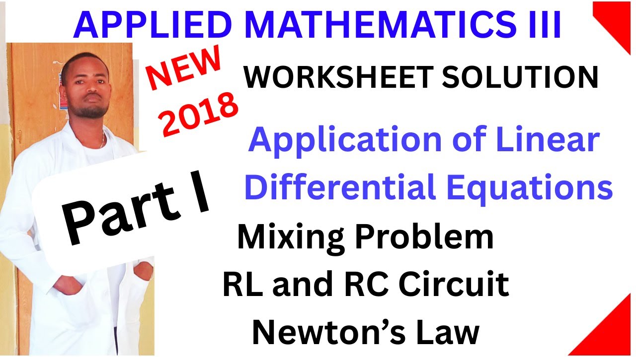 #Part 1 #Linear_Differential_Equations_Applications,Newton’s law of cooling, spring mass system