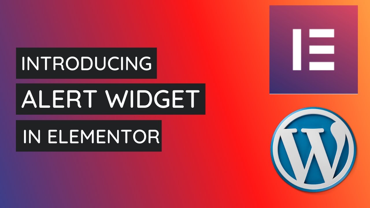 How to Add and Style Alert Widget in Elementor | Elementor Tutorial