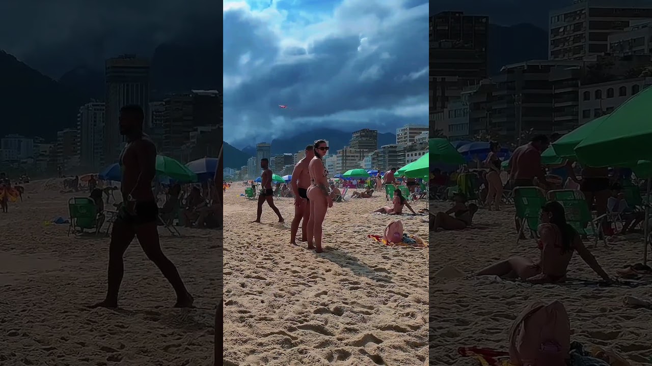 🇧🇷 Walking in Leblon Beach, Rio de Janeiro | Brazilian Beaches 