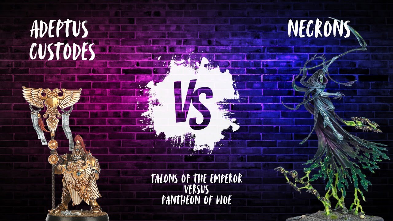 TTS Battle Report - Adeptus Custodes (Talons of the Emperor) Vs Necrons (Pantheon of Woe)