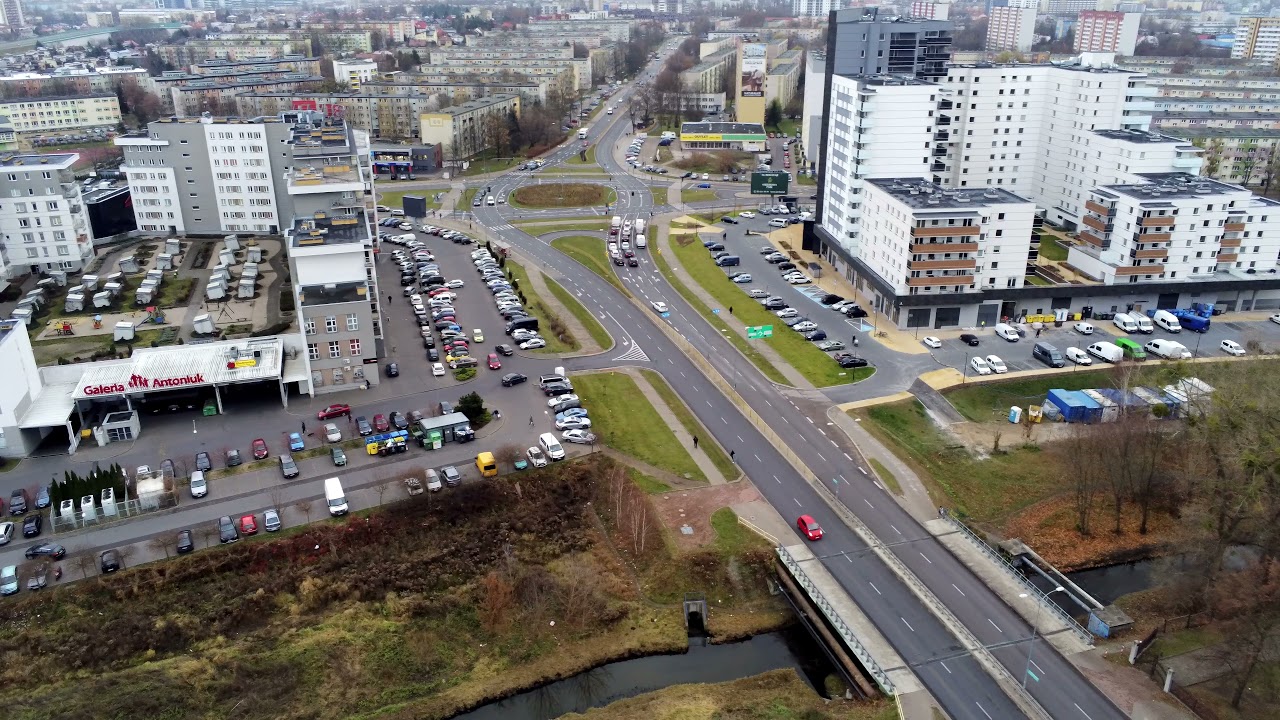 Białystok. Krzyżówka 3 dzielnic: Antoniuk, Wysoki Stoczek, Dziesięciny.
