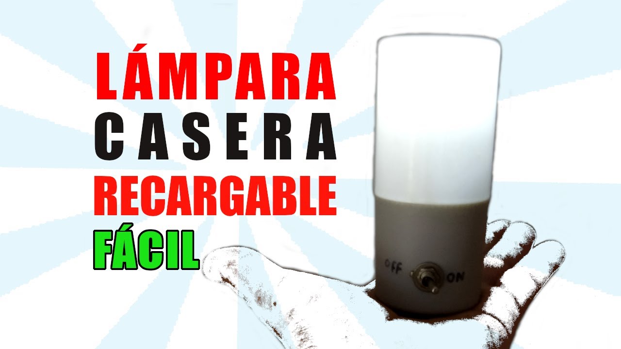 💡 COMO HACER UNA LAMPARA RECARGABLE CASERA. Proyecto de ciencias 🔬