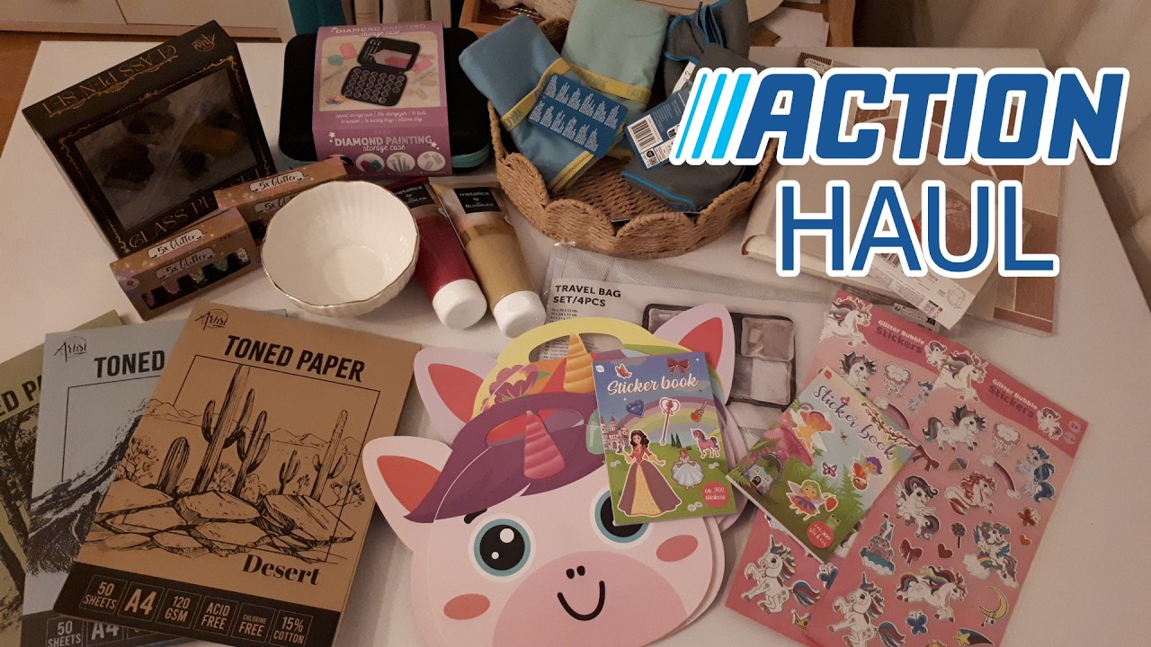 Action Haul/Glasfüller Test/neues Papier