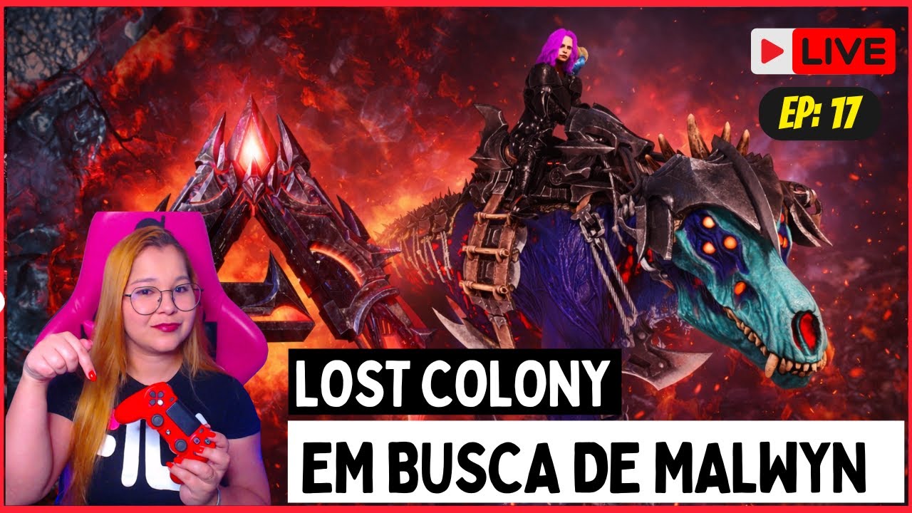 🔥ARK ASCENDED🔥Mapa - Lost Colony  - Em busca de Malwyn🏹🦖 !discord !servidor !pix