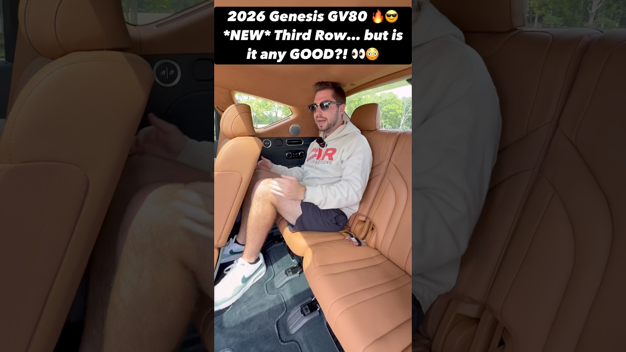 Większość modeli Genesis GV80 z 2026 roku ma *TRZECI* rząd! Ale jak jest z przestrzenią w środku?