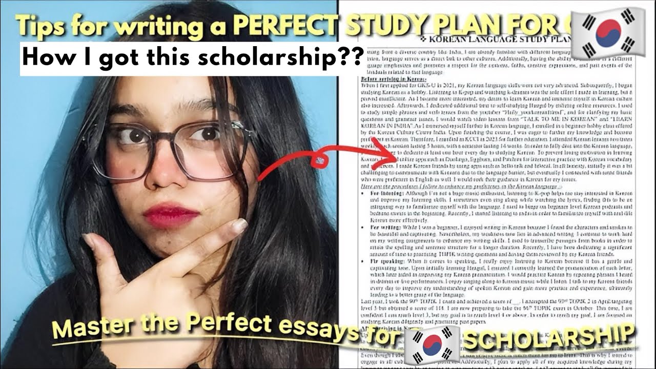 How to write a winning STUDY PLAN for GKS SCHOLARSHIP| Real Tips| GKS UG 2025 SCHOLAR🎓🇰🇷