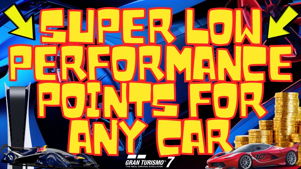 Gran Turismo 7 How To Get PERFORMANCE POINTS Very LOW on Any SUPERCAR & Still Win Fast On ANY TRACK!