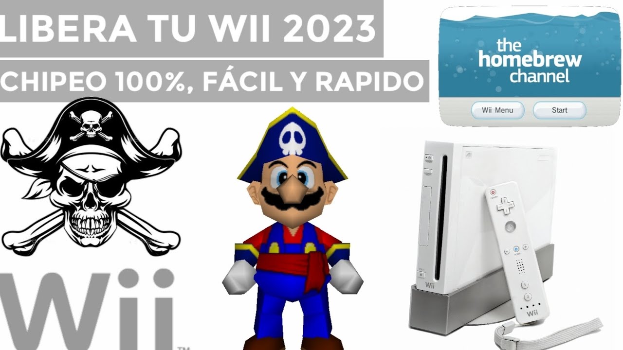 LIBERA TU WII 2023 (CHIPEAR) FACIL, GRATIS, 100% SEGURO + BONUS #wii #liberar #pirategaming#hombrew