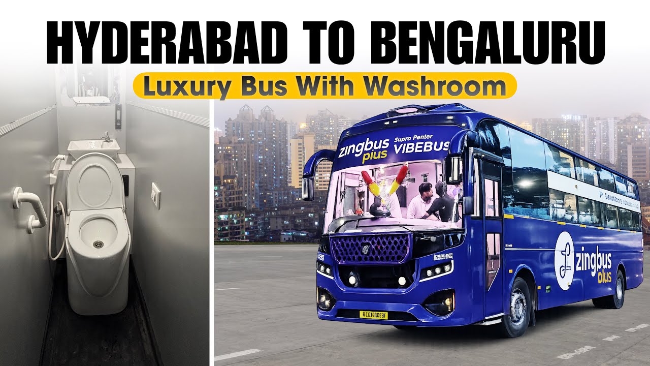 Hyderabad to Bangalore Overnight Bus Journey | zingbus Plus AC Sleeper Review 
