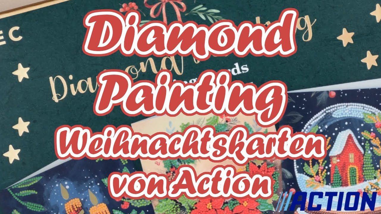 Diamond Painting || Weihnachtskarten || Action || DIY || Für Anfänger