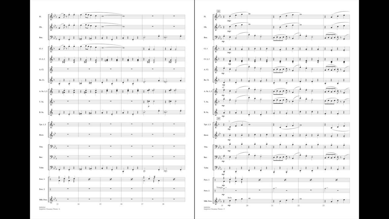 Inspector Clouseau Theme by Henry Mancini/arr. James Kazik