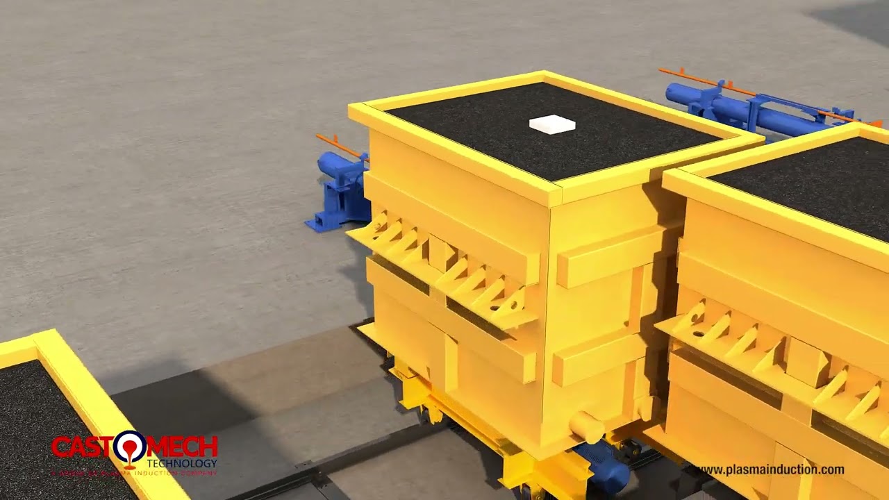 1000 TPM LOST FOAM PROCE PLANT FULLY AUTOMATIC | 3D animation | #Castomech #technology