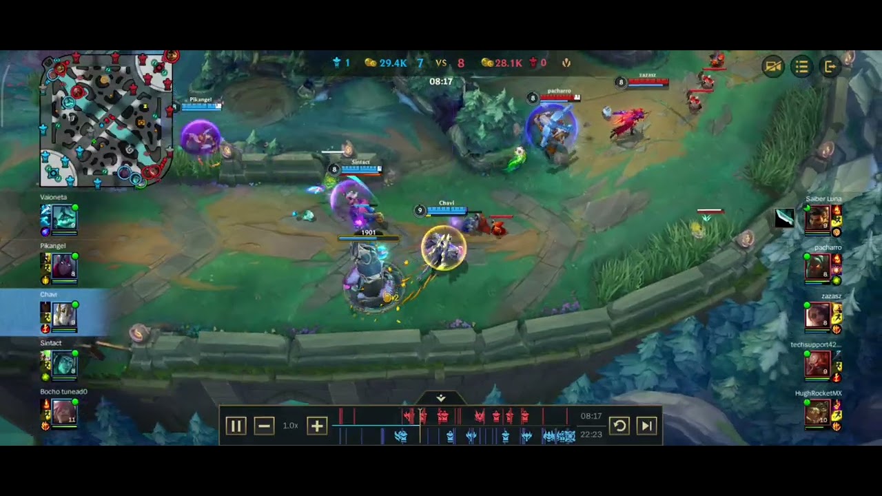Otra partidita PVP de Galio con el Squad | CuatroQ Wild Rift | Galio, Varus, Hecarim y Tresh.