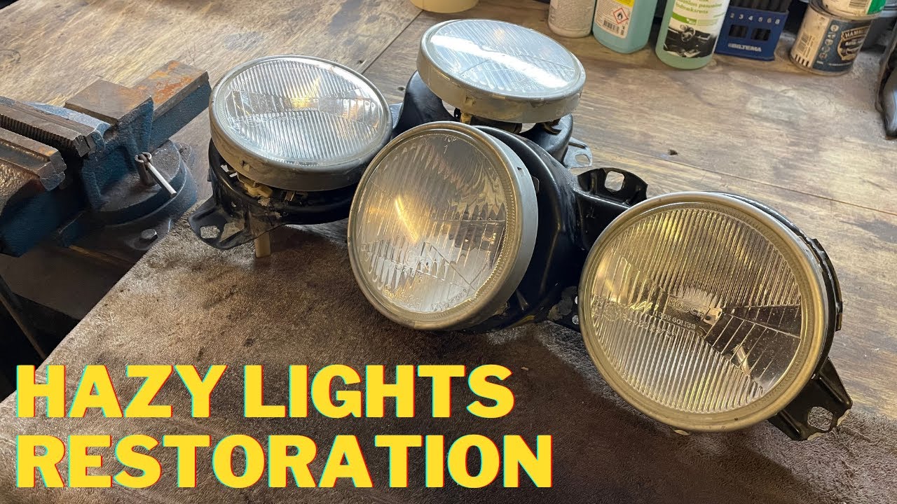Pt. 33 BMW E30 DIY Headlight Restoration (Hazy headlights)