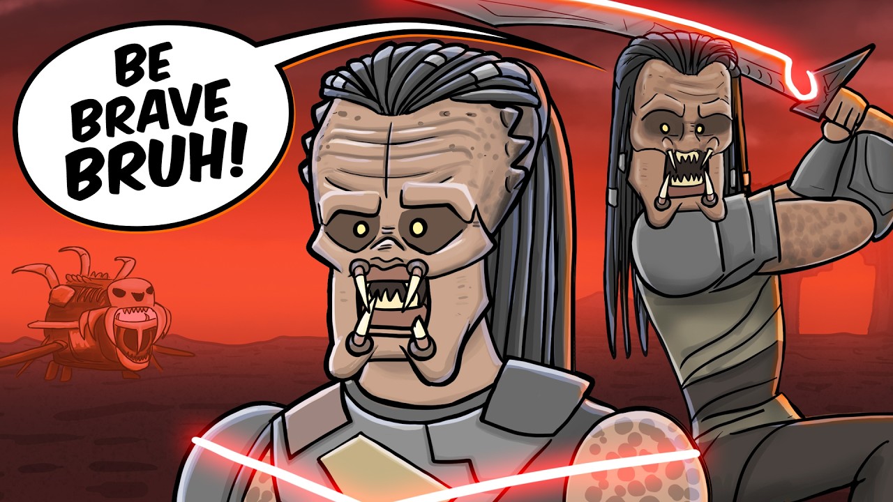 Be Brave Bro - Predator Badlands HISHE Cartoon