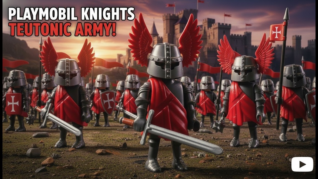 Teutonic Knights vs Kievan Rus War Battle - Playmobil History