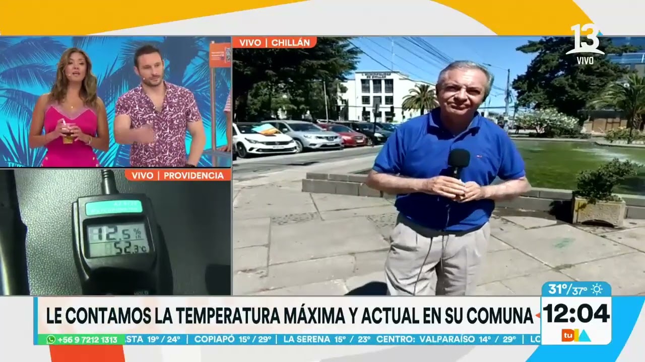 ¿Cómo estarán Santiago, Chillán y Concepción con esta ola de calor? | Tu Día | Canal 13