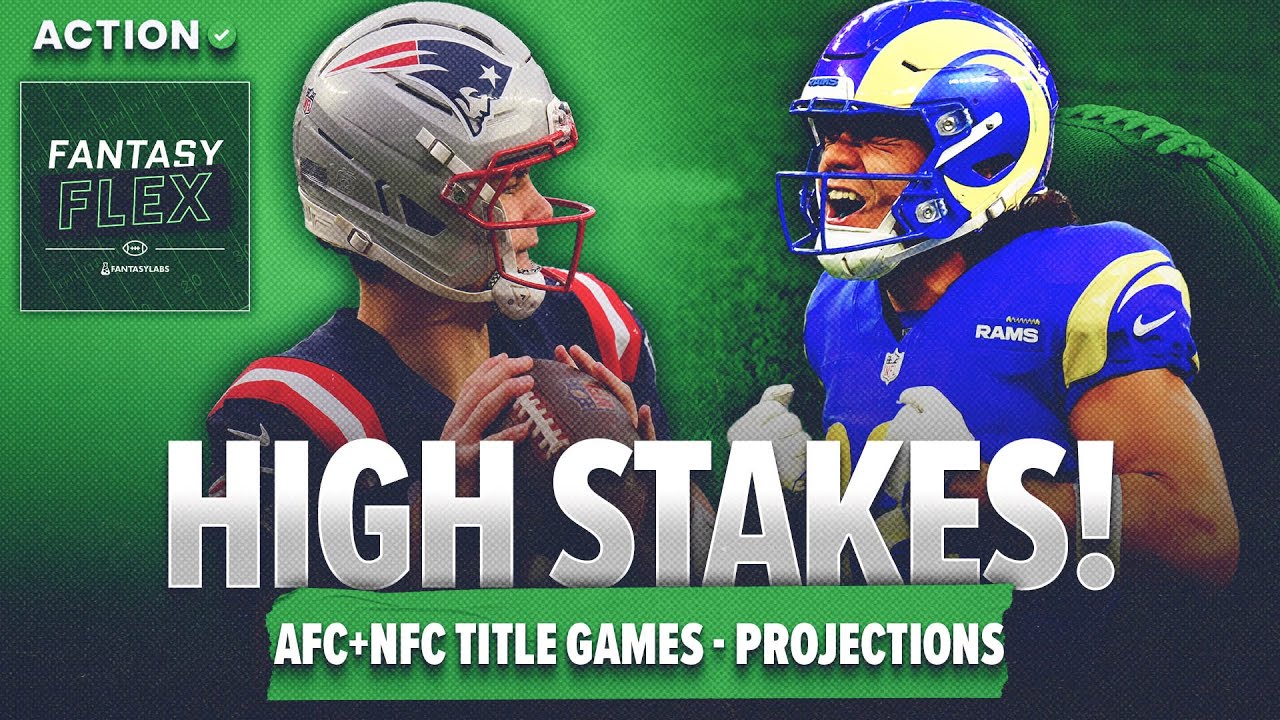 NFL Fantasy Players Worth the RISK in Conference Title Games! | Player Projections | Fantasy Flex