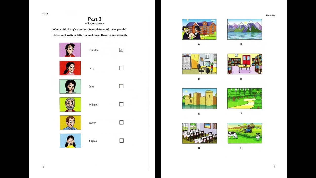 Flyers Lesson 1 | Flyers 1 Test 1 without Answer Key