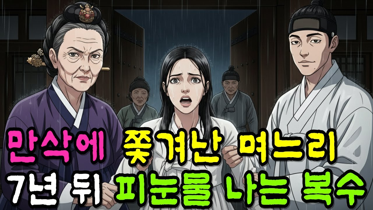 만삭에 쫓겨난 며느리 7년 뒤 피눈물 나는 복수 | 오디오북 야담 옛날이야기 전설 설화 민화