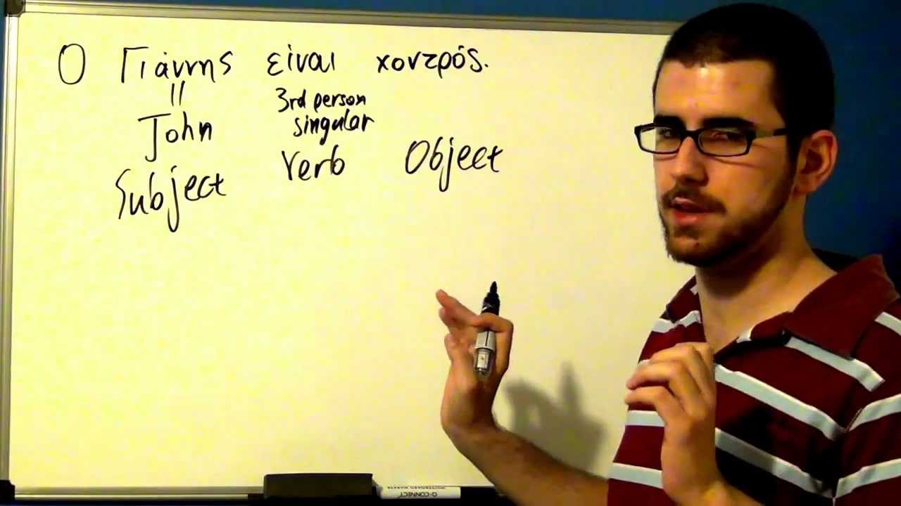 Modern Greek Lessons: Making basic sentences