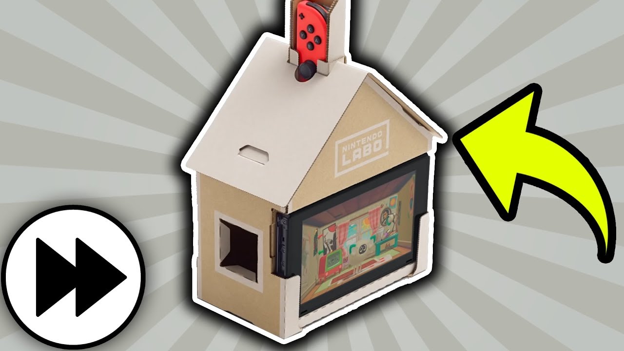 Making The Nintendo Labo Toy-Con House! ⏩ 4X FASTER! ⏩