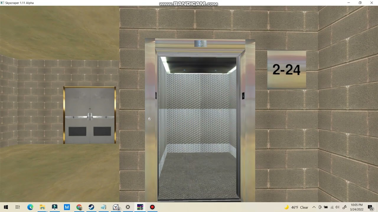 The Service Elevators at Transnational Office Plaza in March 2022 (Skyscrapersim)