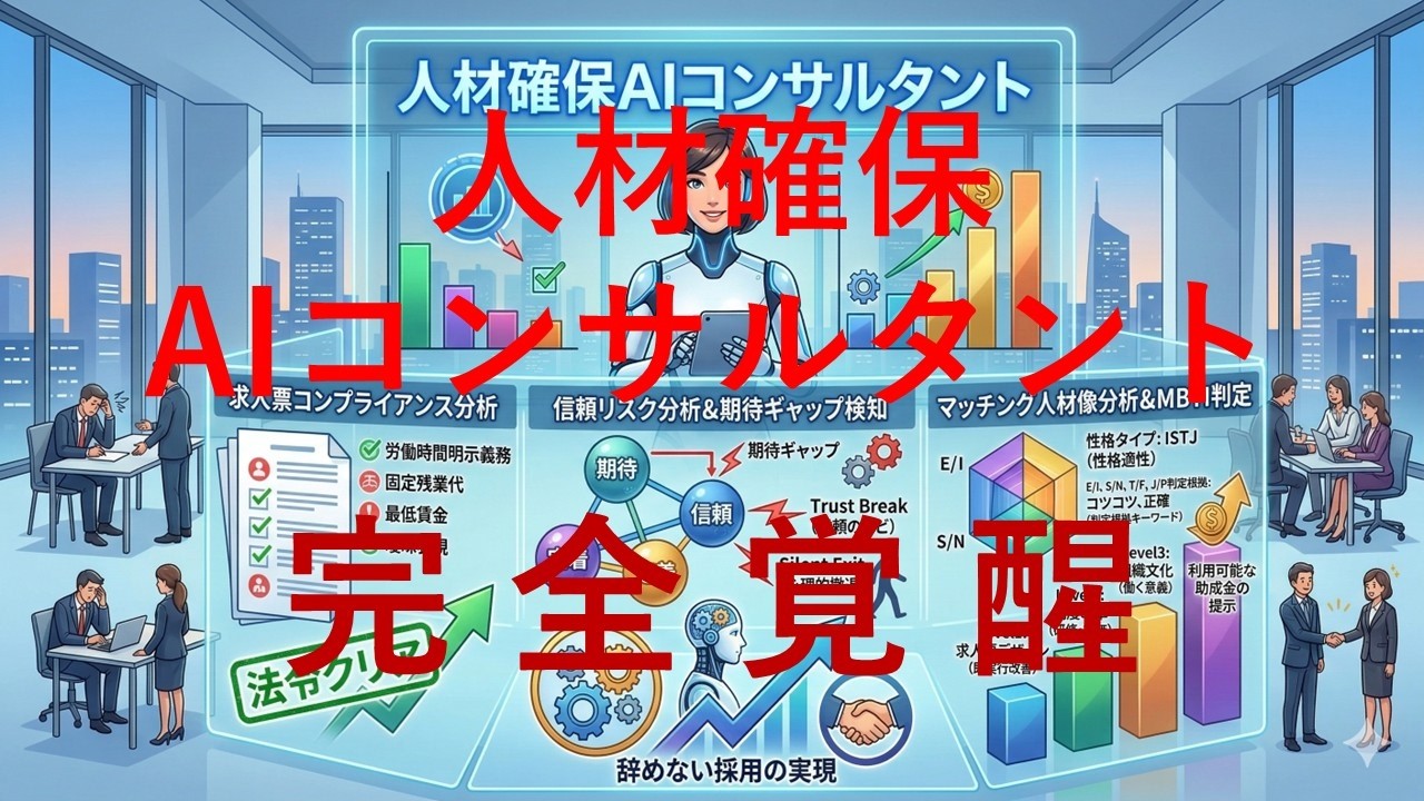 求人票をスマホで撮るだけで、組織の「未来」が変わる。　　　　　　　　　人材確保AIコンサルタント　完全覚醒。
