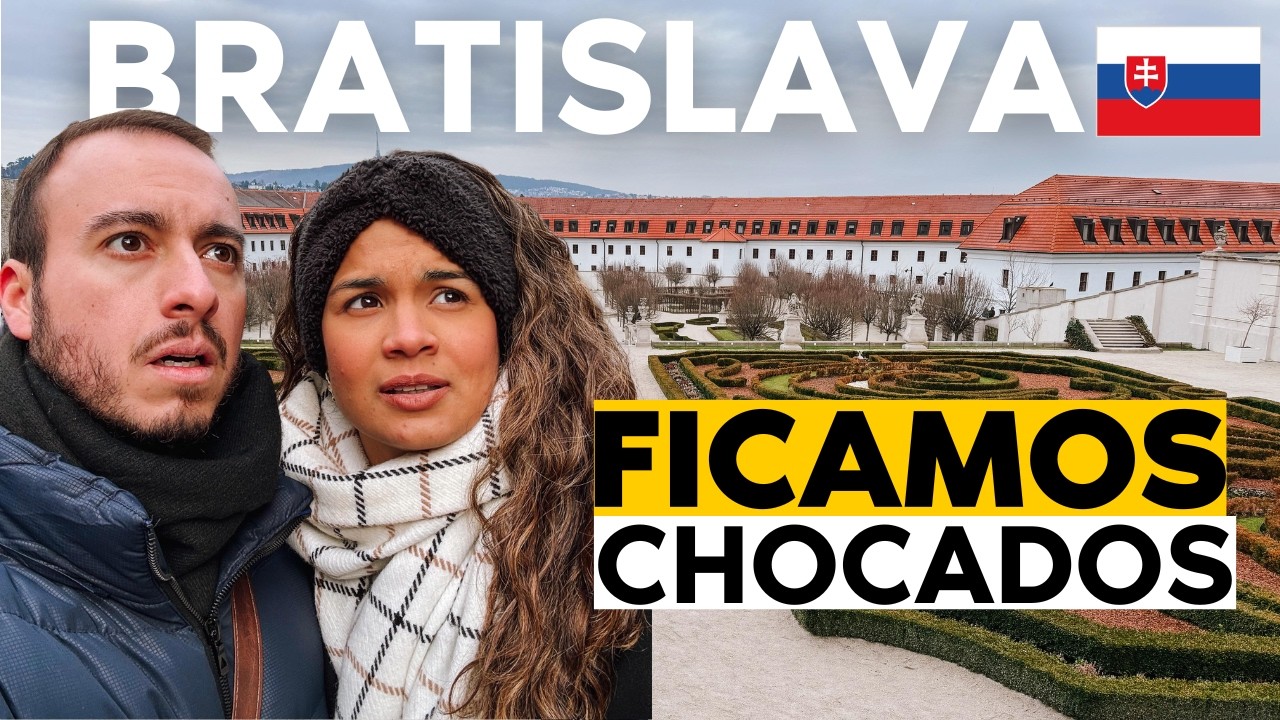 NINGUÉM FALA DESSE PAÍS NA EUROPA | CHEGAMOS EM BRATISLAVA - ESLOVÁQUIA
