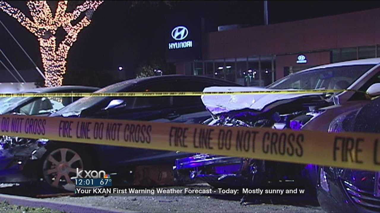 Rollover damages 18 dealership vehicles