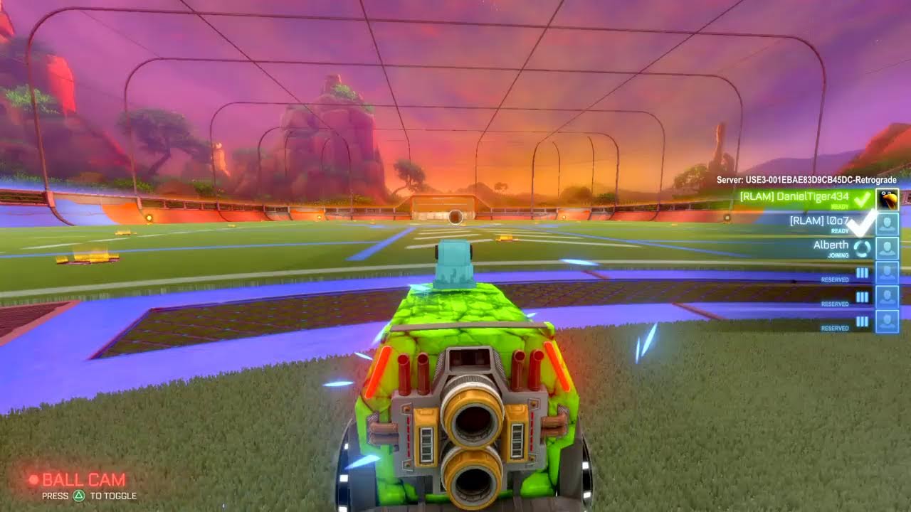 Making people rage in rocket league 