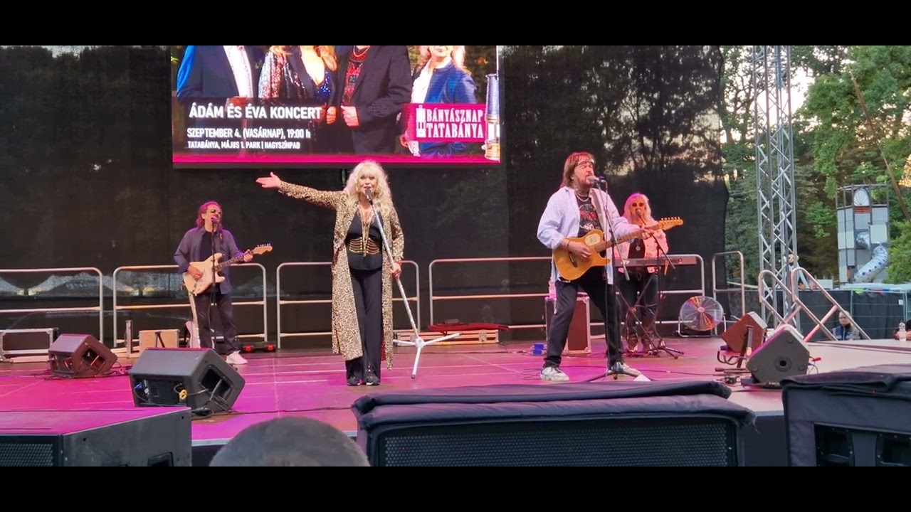 Tatabánya Bányász nap Ádám és Éva koncert 2022.09.04