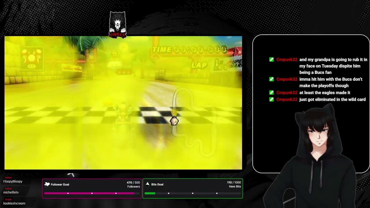 Neko femboy is crazy enough to try and achieve 100% completion. (Short MKWii stream.)