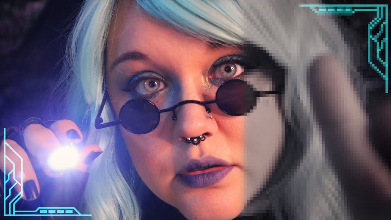 ASMR 🤖 Cyberpunk Doctor Fixes & Calibrates Your Eye 👁️ Personal Attention, Eye Exam, Trippy Effects