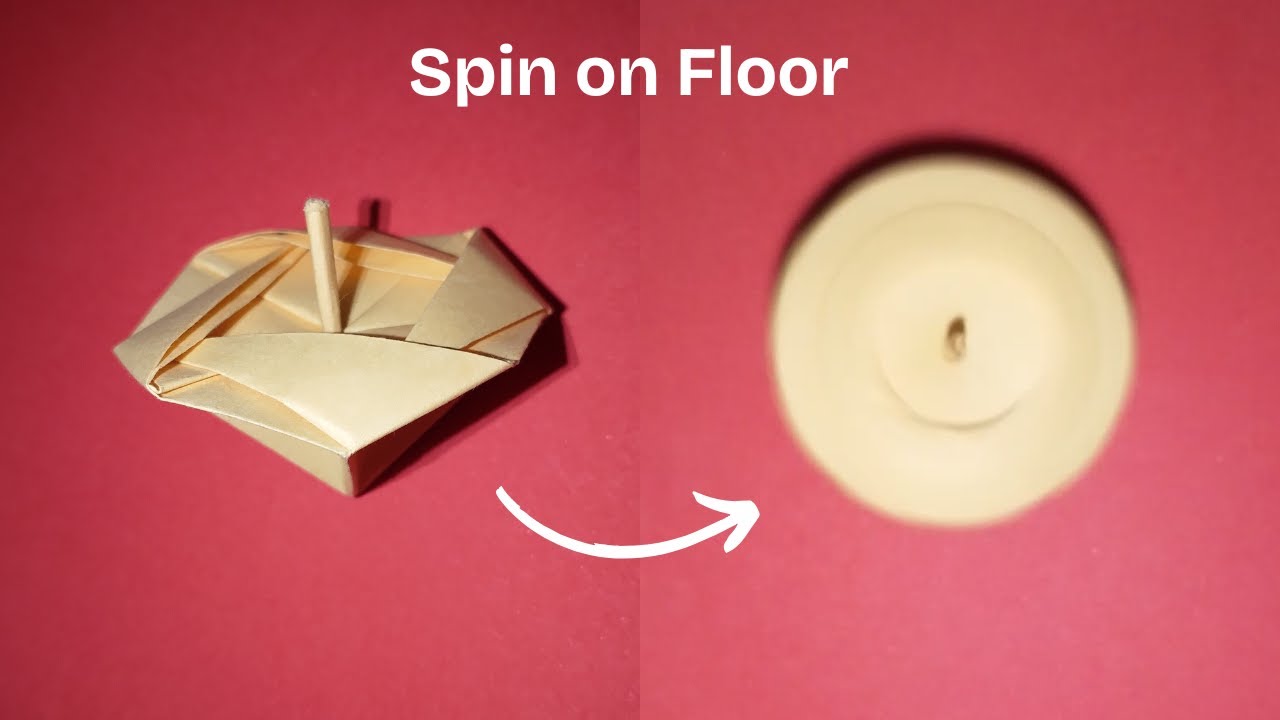 How to Make an Origami Ground Spinner | Satisfying Paper Toy