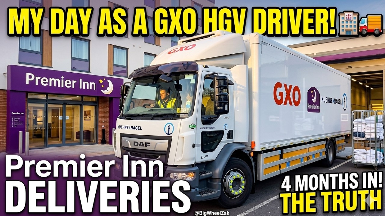 Рабочий день в компании GXO в качестве водителя-профессионала на большегрузном автомобиле...