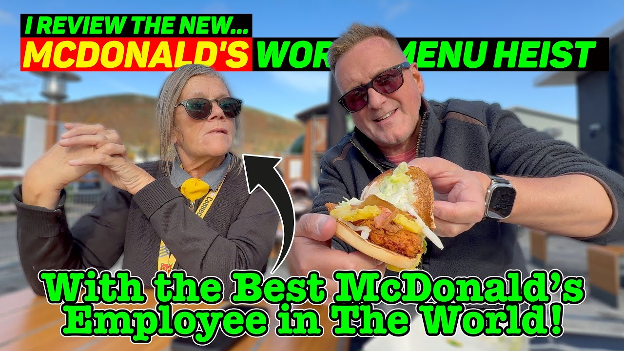 Я ОБЗОР МИРОВОГО МЕНЮ McDonald's ОГРАБЛЕНИЕ - АНАНАС McSpicy & КЛЕНОВЫЙ БАРБЕКЮ & БЕКОН Двойной ч...