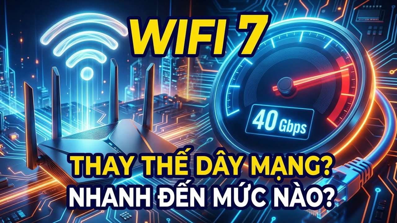 WiFi 7 có thật sự nhanh đến mức thay thế luôn dây mạng?