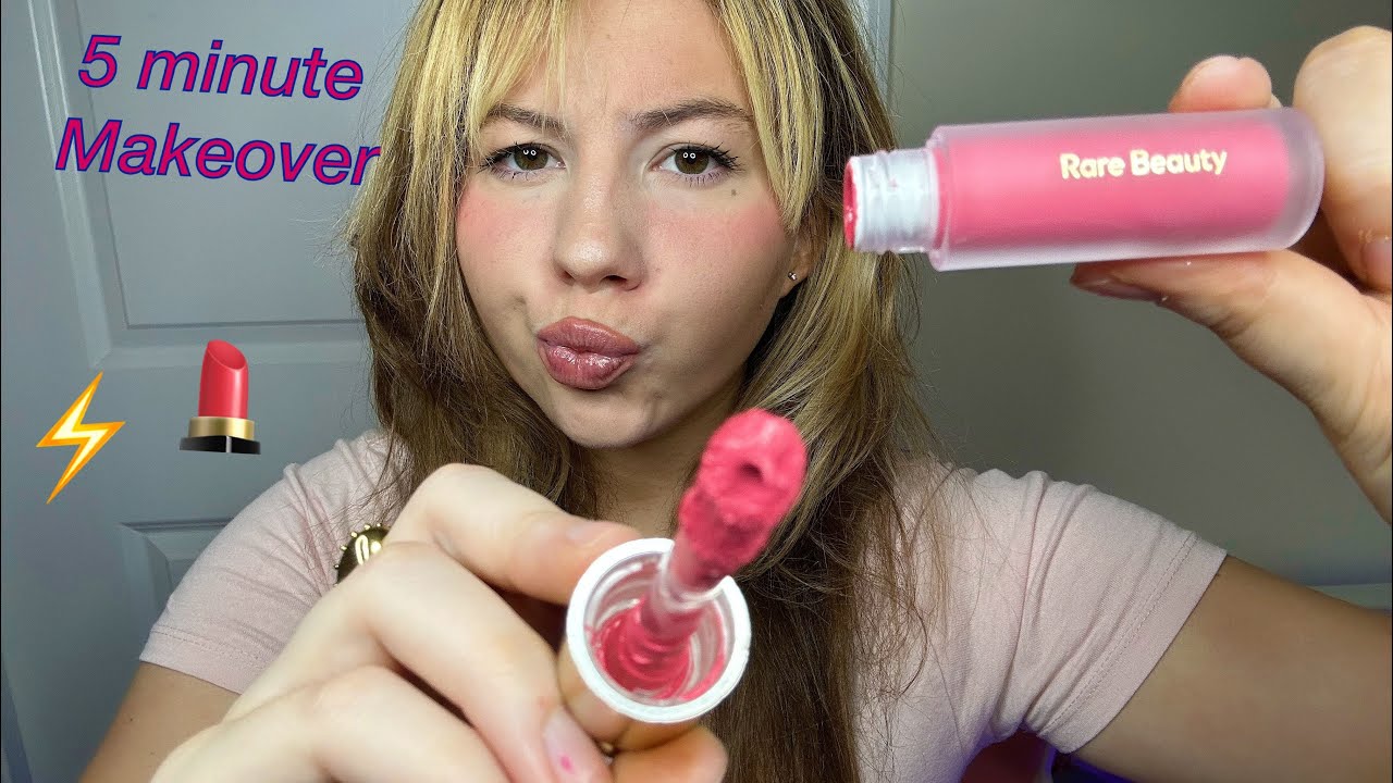 ASMR MAKEUP APPLICATION IN 5 MINUTES⚡️💘