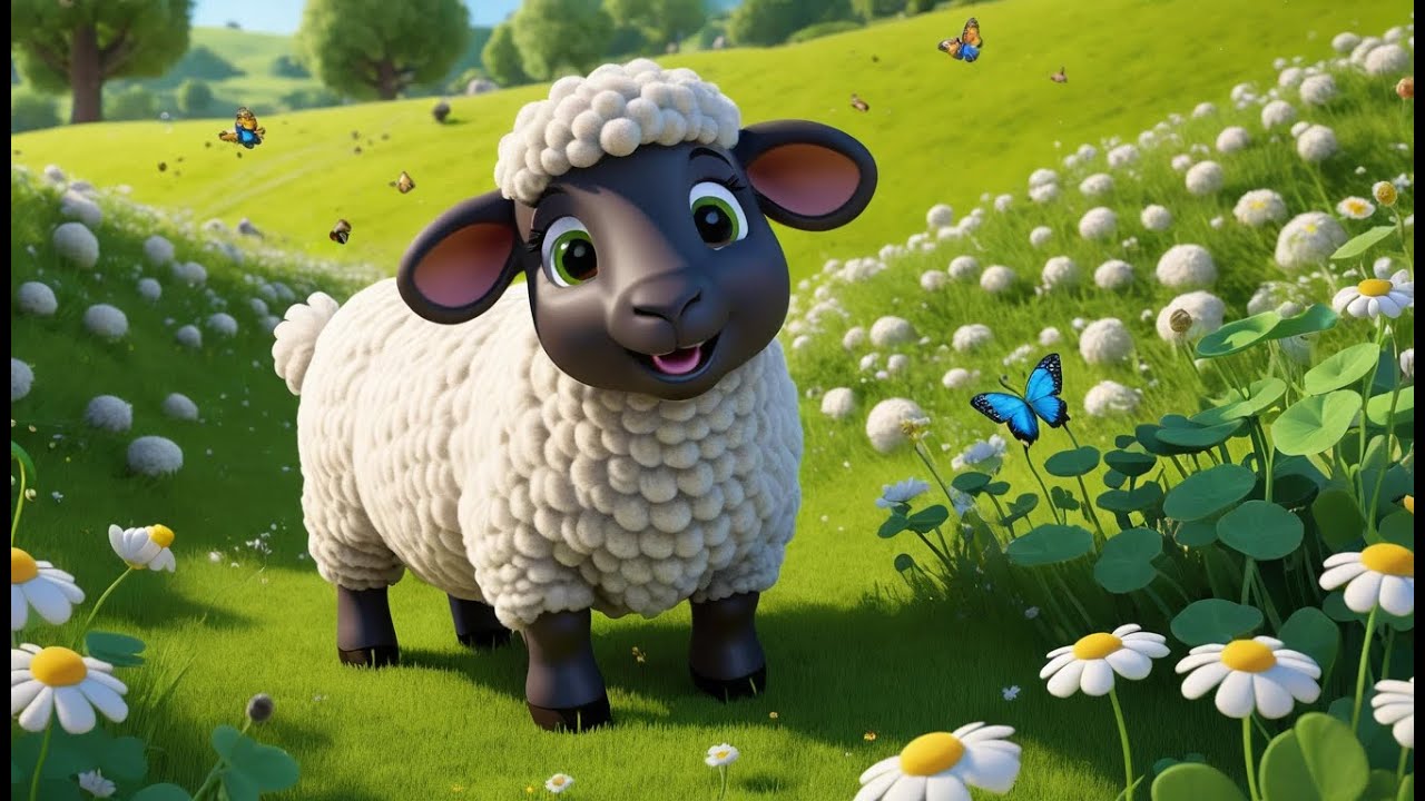 White Sheep, Fluffy and Fat | Gentle Nursery Rhyme for Toddlers | Fun Animal Song for Kids